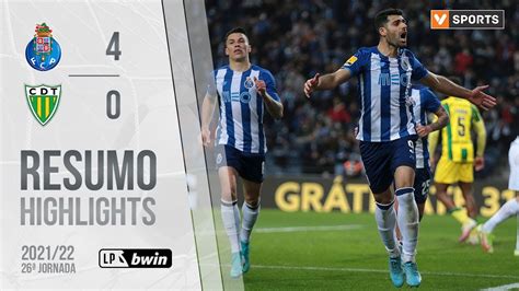 Highlights Resumo FC Porto 4 0 Tondela Liga 21 22 26