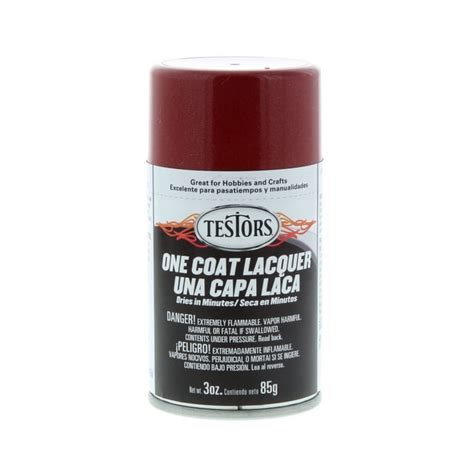 Testors One Coat Lacquer Paint 3 Oz Spray Can Maroon