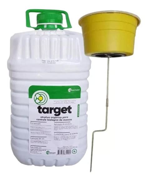 Kit 1 Armadilha E 5 Litros De Atrativo De Moscas Target Global