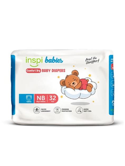 Inspi Babies Diaper Taped Newborn 32 Pcs Edamama