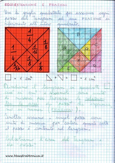 Tangram E Frazioni Matematica Classe 4 Maestramonica