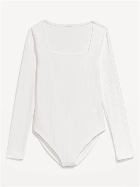 Long Sleeve Rib Knit Bodysuit Old Navy