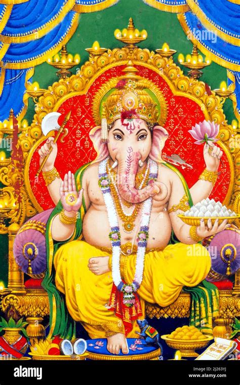 Ganesh Or Ganapati Elephant Hindu God Stock Photo Alamy