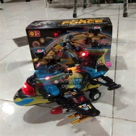 Jual Mainan Pesawat Fly Force H Helicopter Bump And Go Terbaru