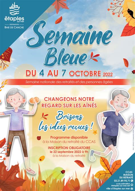 Affiche Semaine Bleue 2022 Web Ville D Etaples Sur Mer