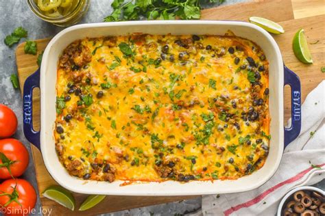 Beef Enchilada Casserole Simple Joy