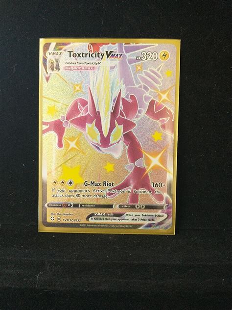 Pokemon Toxtricity VMAX SV113 Shining Fates Ultra Rare Full Art Holo NM