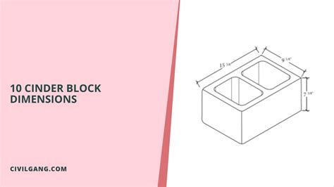 A Comprehensive Guide To Cinder Block Dimensions And Uses