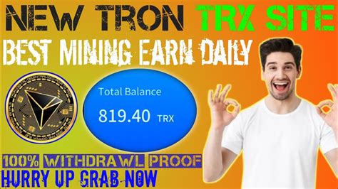 New Tron Trx Website 2022 Best Cloud Mining 8 Daily Mine