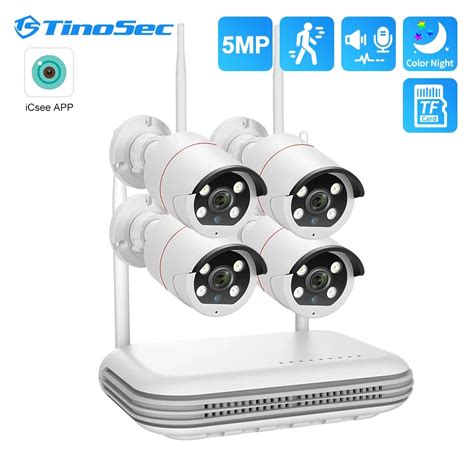 Tinosec Cam Ra De Surveillance Ip Wifi Hd Mp Syst Me De S Curit