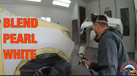 Car Painting How To Blending Simple Pearl White Paint Youtube