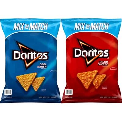 Doritos Cool Ranch Chips And Doritos Nacho Cheese Chips Bundle Ct