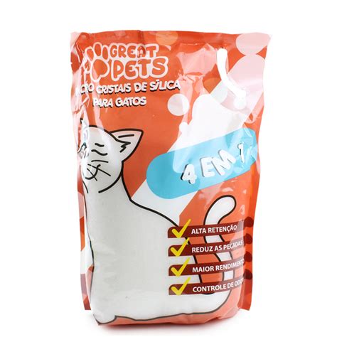 Areia S Lica Fina Para Gatos Higi Nica Great Pets Kg Leroy Merlin