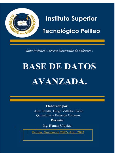 Base De Datos Avanzada Pdf Bases De Datos Mi Sql