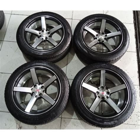 Jual Velg Variasi Pelek Mobil Racing Vossen Ring 16 Baut 4x100 114 3