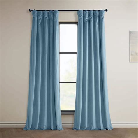 Exclusive Fabrics And Furnishings Light Blue Taupe Heritage Plush Velvet