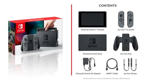 Nintendo Switch Contenu Du Bundle De Base