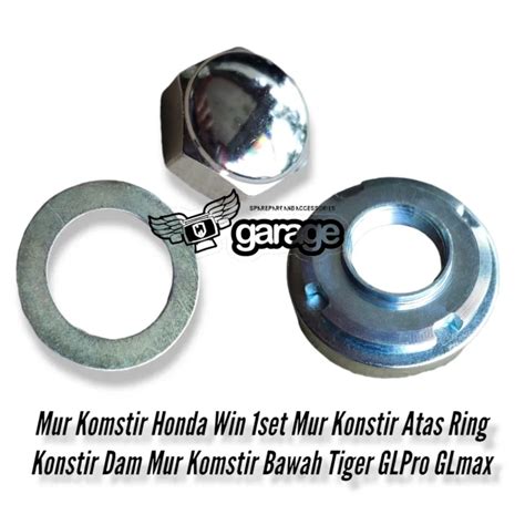 Mur Komstir Atas Mur Bawah Ring Komstir Honda Win Set Gl Pro Max