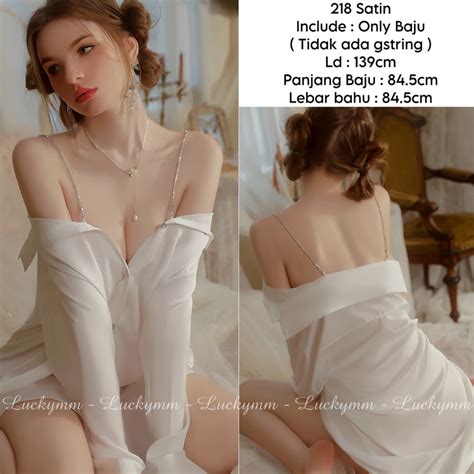 Jual Sexy Lingerie Kemeja Transparan Baju Tidur Sexy Lingerie Wanita