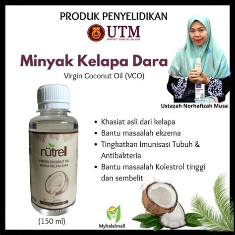 Minyak Kelapa Dara UTM VCO 150ml DermagSkincare