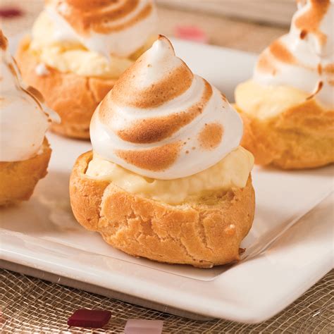 Choux à la crème de citron et meringue Les recettes de Caty