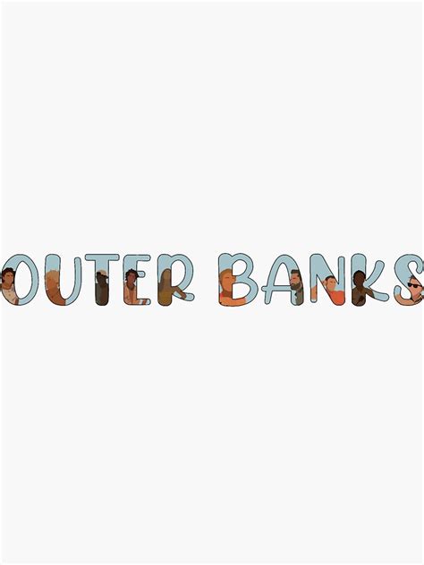 "Outer Banks Logo Design" Sticker for Sale by Rachel-Lee65 | Redbubble