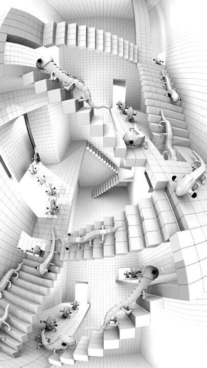 Escher Stairs Mc Escher Art Op Art D Pencil Drawings Isometric