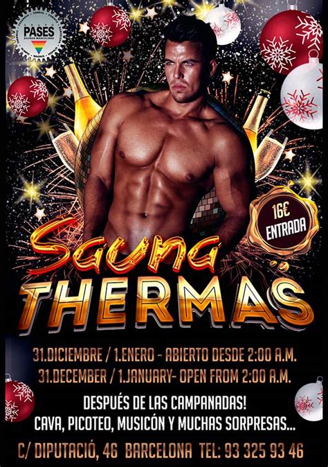 Celebra un Fin de año diferente en sauna Thermas Gay Saunas Pases
