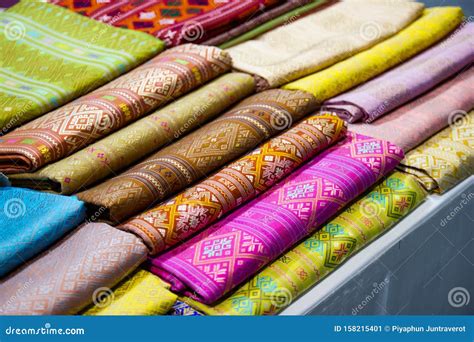 Thai Silk Fabric Handmade Woven Fabrics Of Thai Silk Textiles