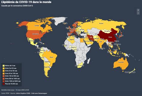Le coronavirus en cartes - Journal Essentiel