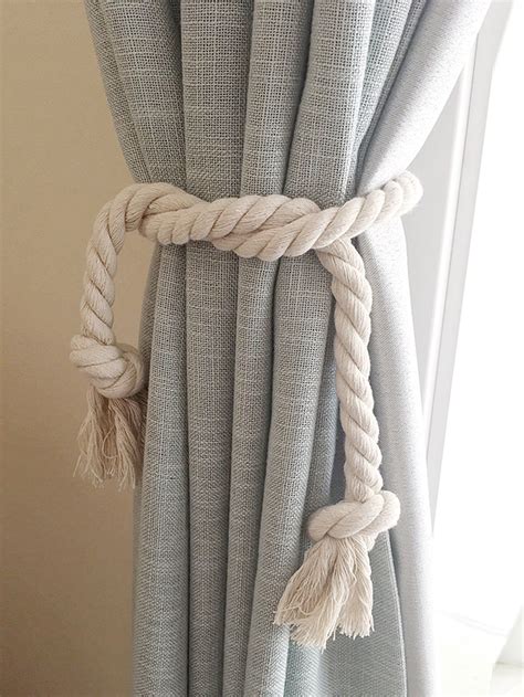 1pc Cotton Curtain Tieback Cortinas De Sala De Estar Decoração Interior Fácil Decoração De Casa