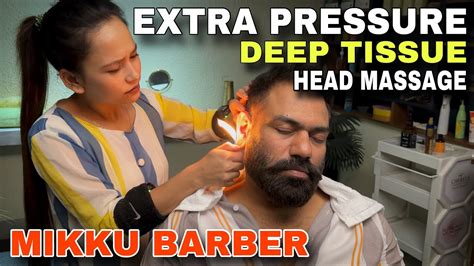 Best Head Massage Therapy For Effective Sleep By Indian Female Barber