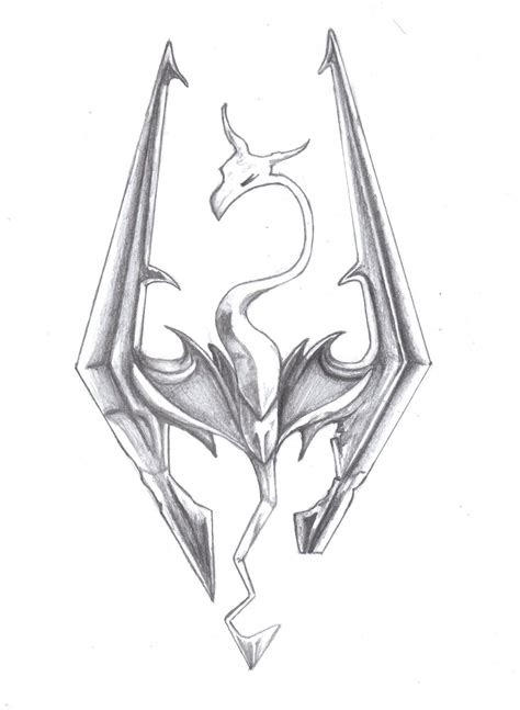 Skyrim Logo Drawing At Explore Collection Of