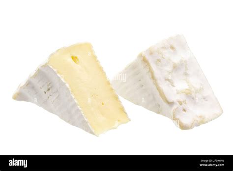 Camembert Or Brie Cheese Isolated On White Background Soft Cheese