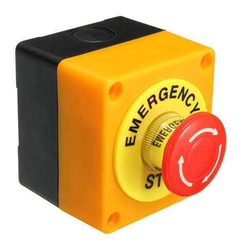 Push Button Switch No Nc A V Emergency Stop Waterproof