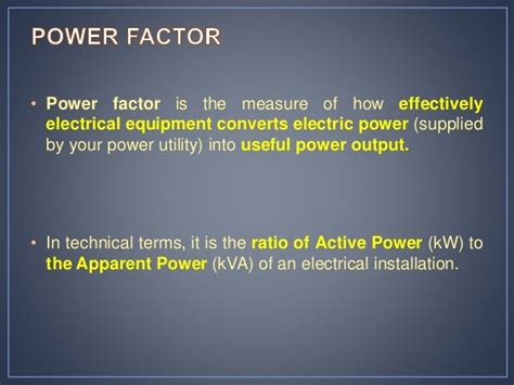 Power factor improvement