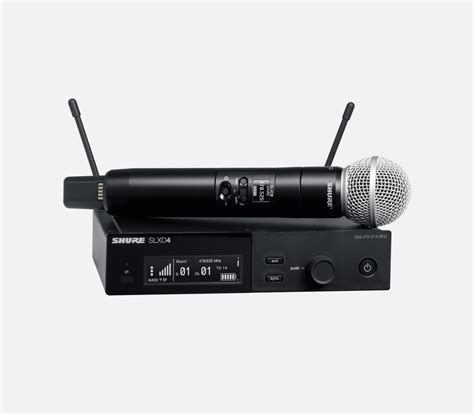 SHURE SLXD24UK SM58 RADIOMIC SYSTEM Handheld SM58 Capsule 606 650MHz