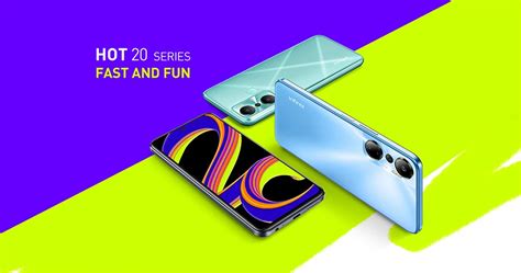 World Premiere Infinix HOT 20 4GB 128GB Smartphone 6 82inch 90HZ Screen Helio G85 Mobile Phone