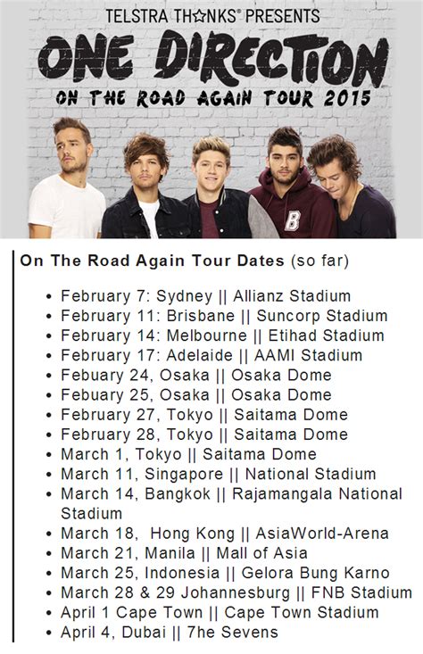 One Direction Tour Dates 2024 Mumbai - Dolli Gabriel