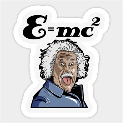 Emc2 Funny Shirt Edit Einstein Sticker Teepublic