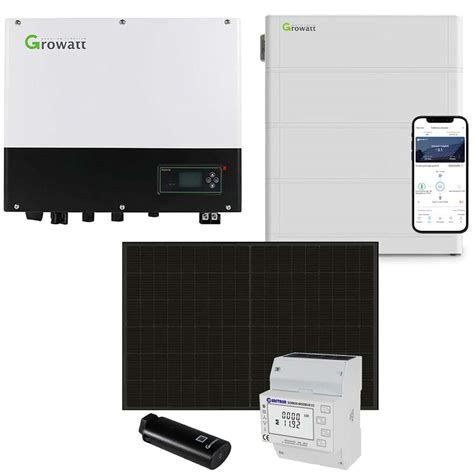 Growatt 6kwp Pv Komplettanlage Mit Glas Glas Modulen Und 76kwh Speicher Online Batterien