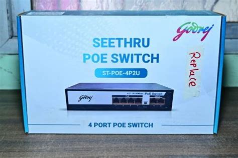 Godrej St Poe 4p2u 4 Port Poe Switch Hardened Grade Switches At ₹ 1755
