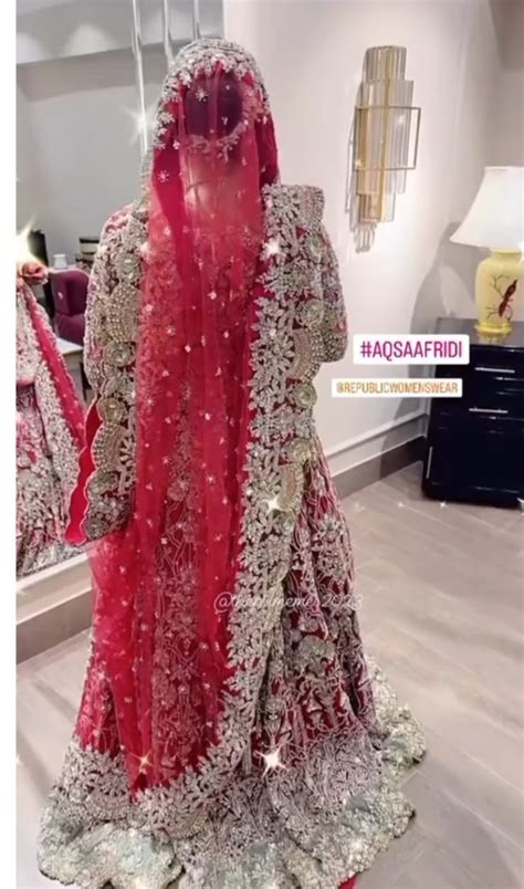 Shahid Afridi Daughter Aqsa's Wedding Dresses Price | Reviewit.pk