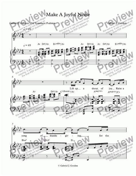 Make A Joyful Noise Download Sheet Music Pdf File