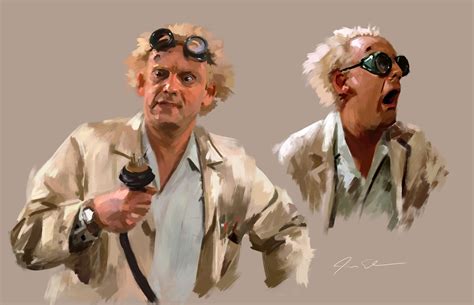 Artstation Doc Emmett Brown