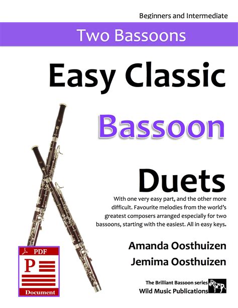 Easy Classic Bassoon Duets Download Wild Music Publications