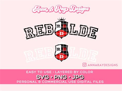 Rebelde Svg Png Rebelde Digital File Rebelde Tour Etsy