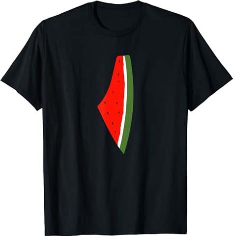 Palestine Watermelon Shirt Watermelon Shirt Palestine Map T Shirt