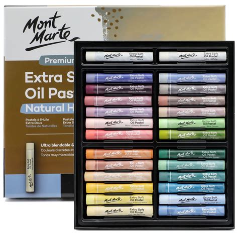 Buy Mont Marte Extra Soft Oil Pastels Natural Hues Premium 26pc