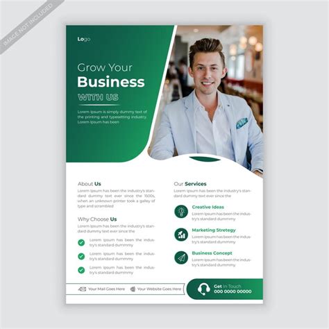 Vektor Corporate Creative Business Flyer Design Vorlage Premium Vektor